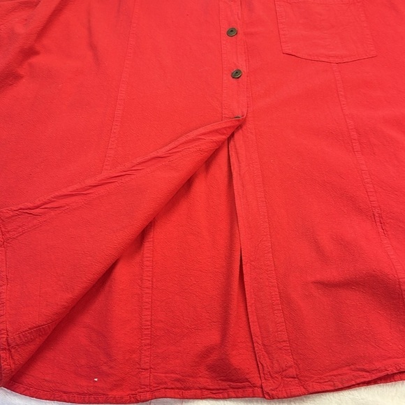 Moda Internazionale Forelli Red Cotton 3/4 Button-down Shirt Size 30/32 - Picture 7 of 7
